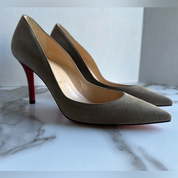 Authentic Christian Louboutin Suede Heels 37 - Picture 3 of 14